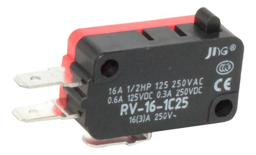 Micro Chave Rv-16-1c25 16a Com Pino Simples Jng
