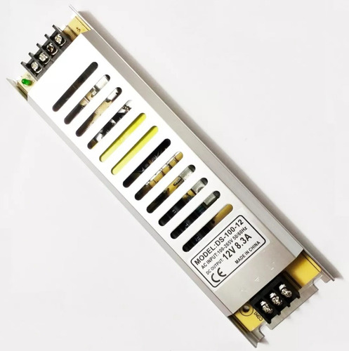 Transformador Slim 8.3 Amp Para Cinta Cob Led 12v A 110v  