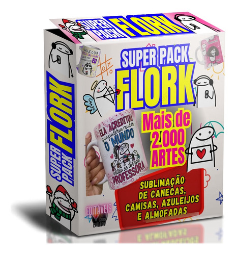 Super Pack Flork Canecas Estampas Sublimação + De 2000 Artes