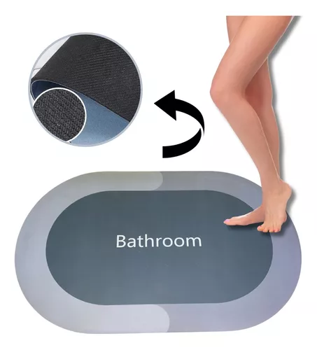 Alfombra De Baño Absorbente Antideslizante Modelo Bathroom