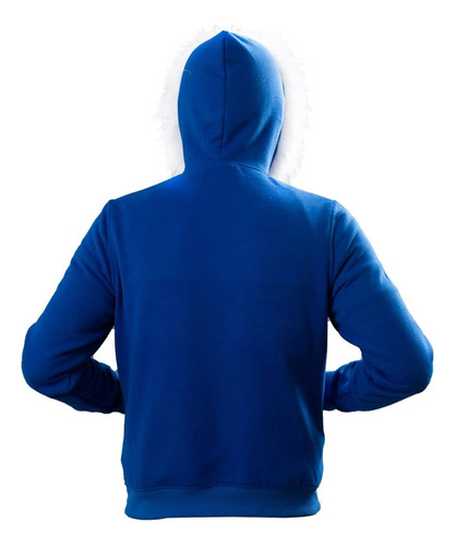 Emisorn Chaqueta Azul Jersey Sudadera Con Capucha Abrigo Cre