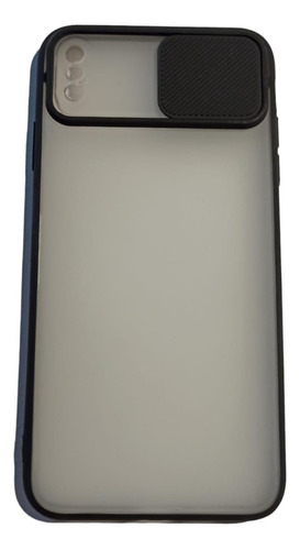 Funda Silicona Rigida Ventana Cubre Camar Para iPhone XS Max