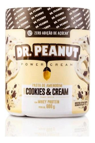 Pasta De Amendoim Com Whey Protein Dr Peanut 600g - Original