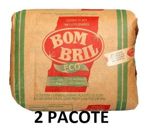 Esponja Bom Bril La de Aco Bombril pacote x 224