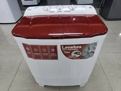 Lavadora Semiautomática, Condesa,  8 Kg. Roja  Y Blanco.