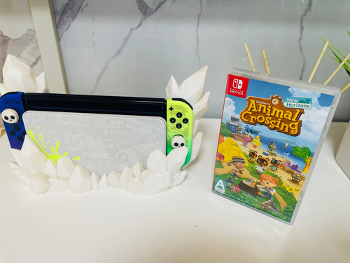 Nintendo Switch Oled Splatoon 3 / Control Pro / Juego Blanco (Usado)