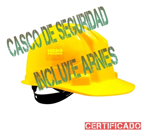 Casco De Seguridad Industrial Certificado Con Arnés 