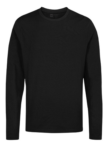 Imagem 2 de 8 de Kit 5 Camiseta Manga Longa Masculina Slim Algodão 30.1 Zaroc