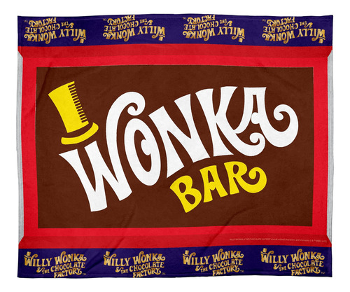 Intimo Willy Wonka Movie Film Bar Manta De Felpa Suave Con P