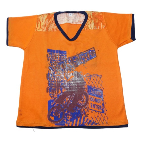 Camiseta Rider: Vive La Aventura En Naranja Vibrante