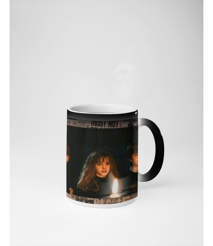 Taza Mágica Harry Potter, Hermione, Ron Hogwarts