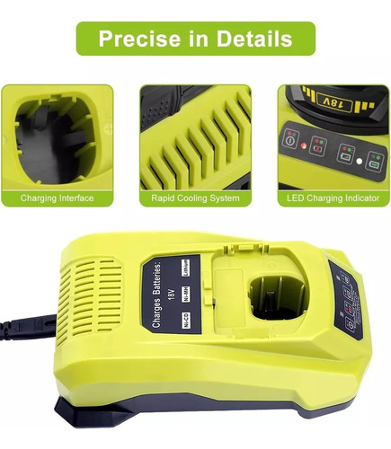 Cargador Carga Rápida De Batería Ryobi P118b 18v One+ P117