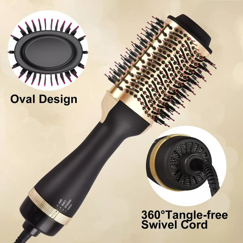 Cepillo Secador De Pelo Pro Cabello Regula Temp 220v Bulltec
