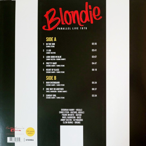 Lp Blondie  Plastic Letters Live Radio Broadcas Vinilo