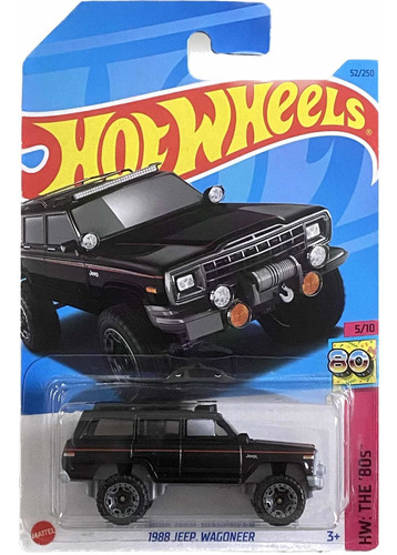 Hot Wheels 1988 Jeep Wagoneer Negra 5/10