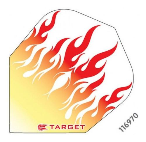 Kit 3 Flights P Dardo Profissional, Target - Pro 100 Flights Cor Laranja Cores Chamas Liso