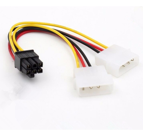 Cable Adaptador Dual Molex A 6 Pin Tarjeta De Video Pci-e