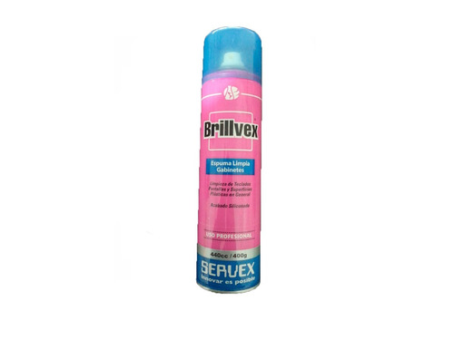 Espuma Limpia Gabinete Servex Brillvex 419ml/400g