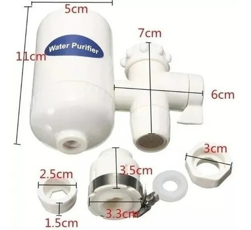 Imagen 5 de 6 de Filtro Purificador De Agua Ceramico Y Carbon Canilla Cocina
