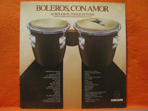 Boleros Con Amor 42 Boleros Inesquecíveis - Lp Disco Vinil