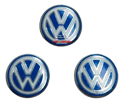 Emblema Llave Control Jetta Polo Golf Gol Beetle Bora 3 Pzs