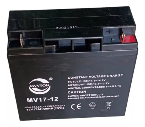 Bateria Recargable Sellada Mvvton 12v 17ah