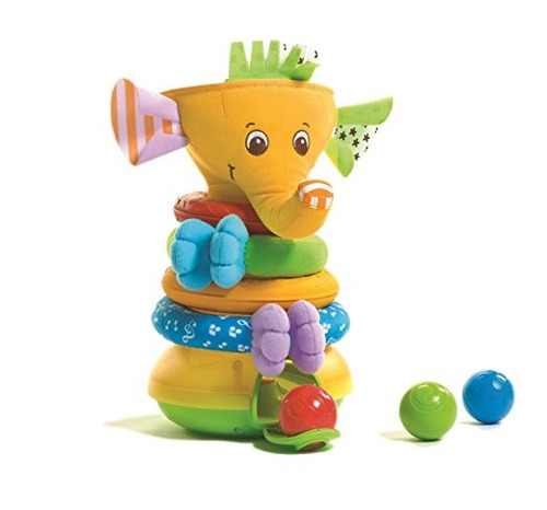 Imagen 1 de 5 de Tiny Love Musical Stack Y Juego De Pelota, Elefante Amarillo