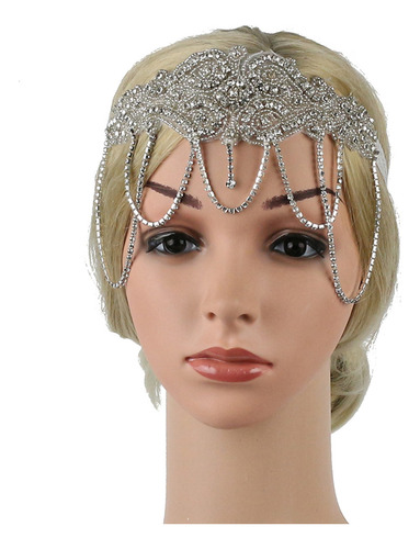 Tiara De Novia Con Borlas En La Frente, Europea Y Americana