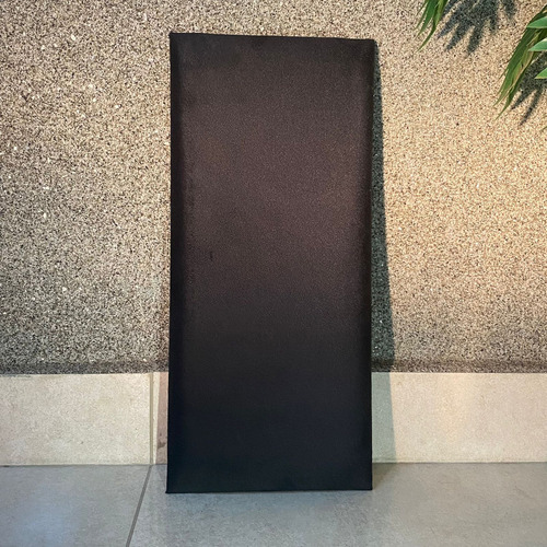 Cabeceira Estofada Em L Cama Solteiro 45x20cm - 15 Módulos Cor Preto