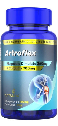 Artroflex  Cúrcuma + Magnésio Dimalato 60 Cápsulas - Natulha