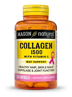 Collagen 1500mg Plus Biotina & Vitamina C 60 Capsulas
