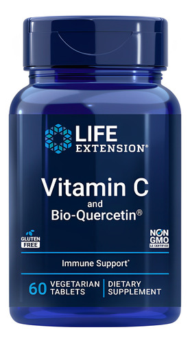 Vitamina C Bio-quercetin Life Extension 60caps Importado
