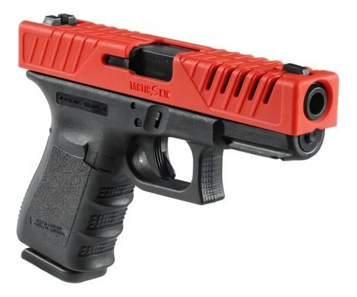 Cubierta O Skin Tactico Carro Slide Glock 19 25 Polimero Col Color Rojo