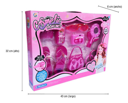 Set De Belleza Juguete Para Niñas Coquetas X 8 Piezas- 10028