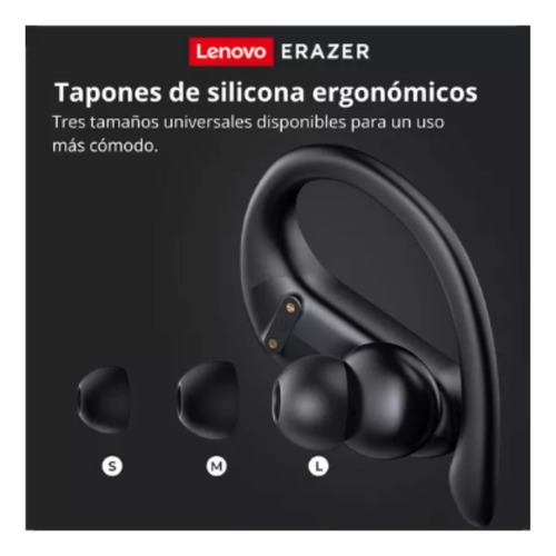 Auriculares Bluetooth Erazer Earbud Xt60pro Para Correr Negro