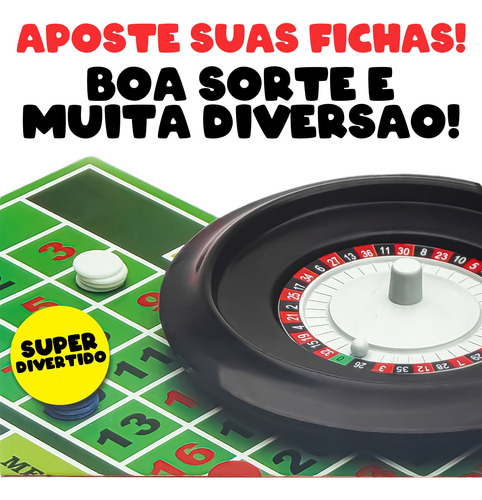 Mini Jogo De Roleta Cassino - Lugo Brinquedos
