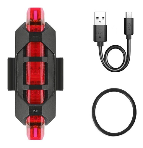 Luz De Bicicleta Delantera O Trasera Recargable Usb Aux Bici