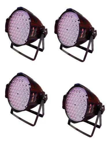 Combo 4 Tachos Led Proton Pls Par 543 Rgbw 54 X 3 Dmx 8 Cana