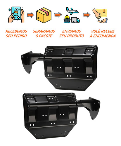 Par Suporte Paralama Scania Direito Esquerdo Diante. Trucado