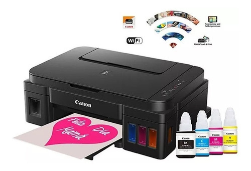 Impresora a color multifunción Canon Pixma G3110 con wifi negra 110V/220V G3110