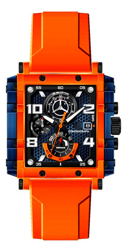 Reloj G-force Original H4055g Cuadrado Deportivo + Estuche