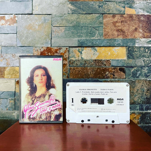 Cassette Gloria Simonetti  Todo O Nada (ed. 1985 Chi)
