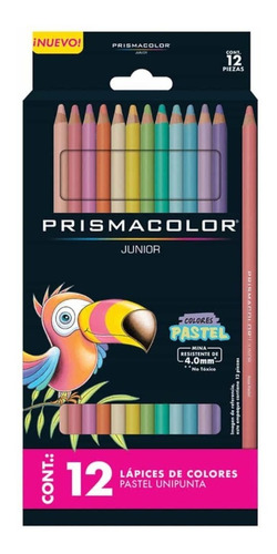 Lápices De Colores Prismacolor Junior Pastel Caja 12 Piezas