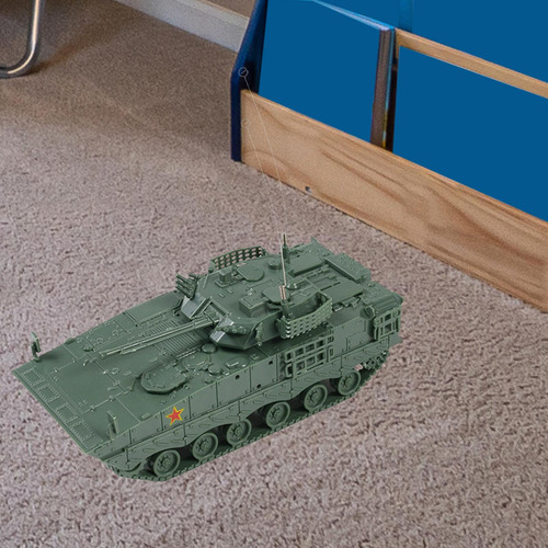 Modelo De Tanque 4d 1:72, Carro De Orugas 04a Carro Verde