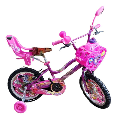 Bicicleta Niña Infantil Princesas Rin 16. De  4 A 7 Años