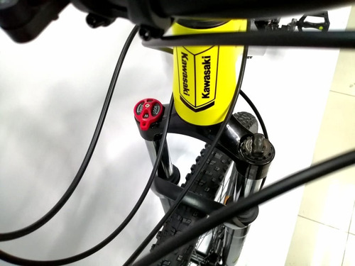 Imagen 8 de 8 de Bicicleta Kawasaki 29 Ninja Doble Suspensión Shimano Alumini