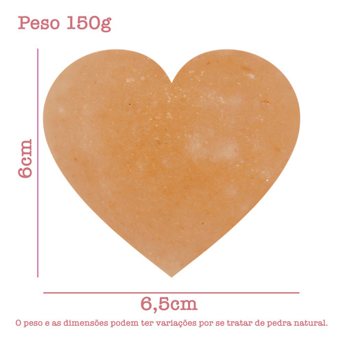 Sabonete Formato Coração Sal Rosa Do Himalaia