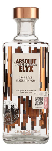 Vodka Absolut Elyx 750 Ml Original