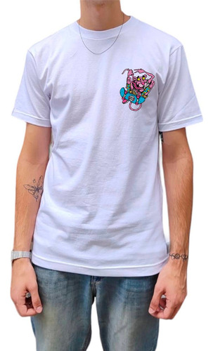 Remera  No Name Skateboards Pocket Pink Panter Algodón 100% 