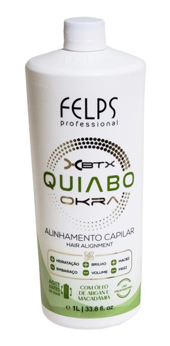 Imagem 2 de 3 de Progressiva Felps Escova De Quiabo Profissional +brinde